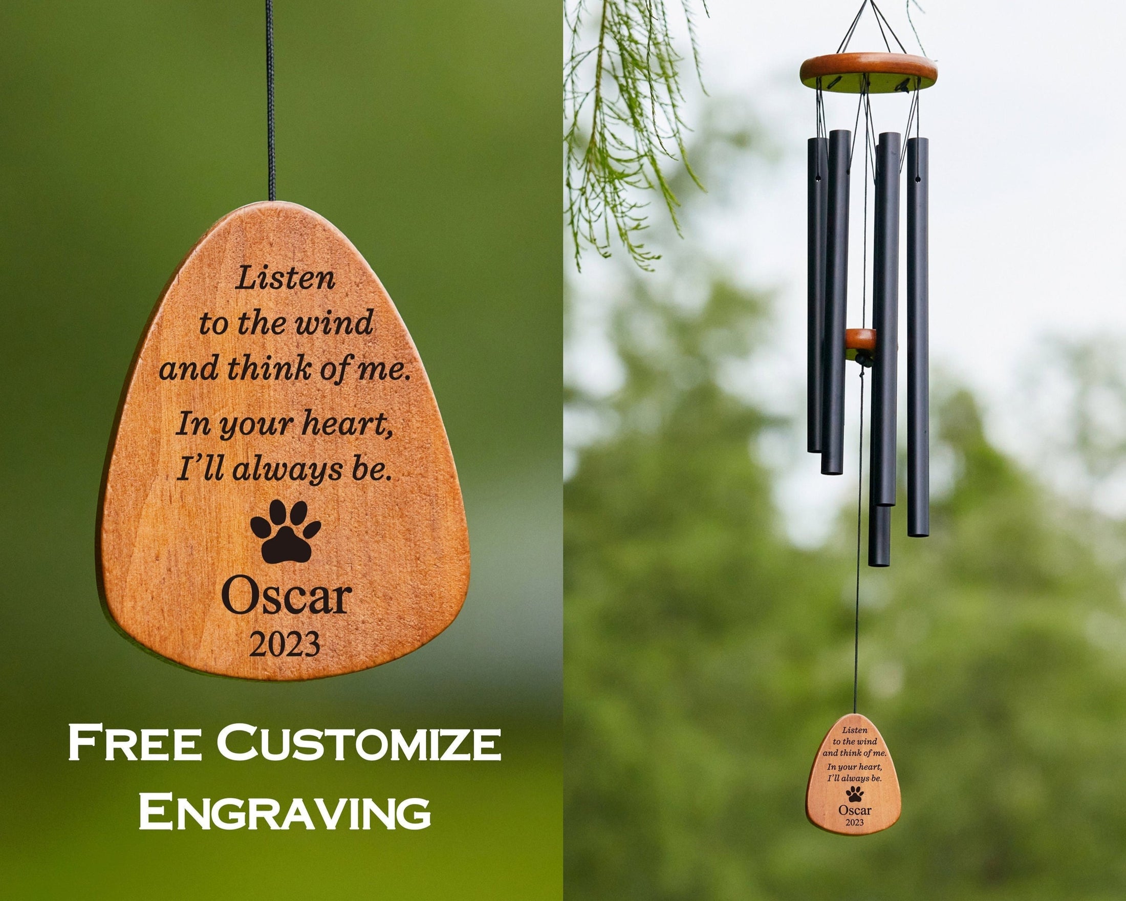 Pet Memorial Outdoor Wind Chime