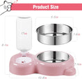 Load image into Gallery viewer, Cat Food and Water Bowl Set with Water Dispenser
