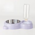 Load image into Gallery viewer, Cat Food and Water Bowl Set with Water Dispenser
