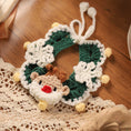 Load image into Gallery viewer, Crocheted Christmas Pet Collar
