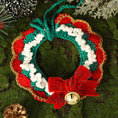 Load image into Gallery viewer, Crocheted Christmas Pet Collar
