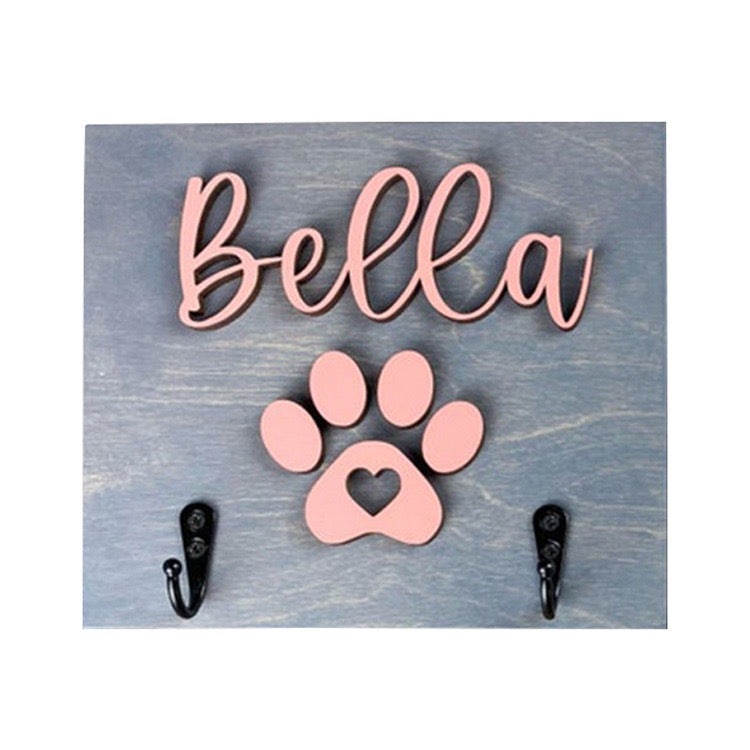 Personalized Dog Leash Holder