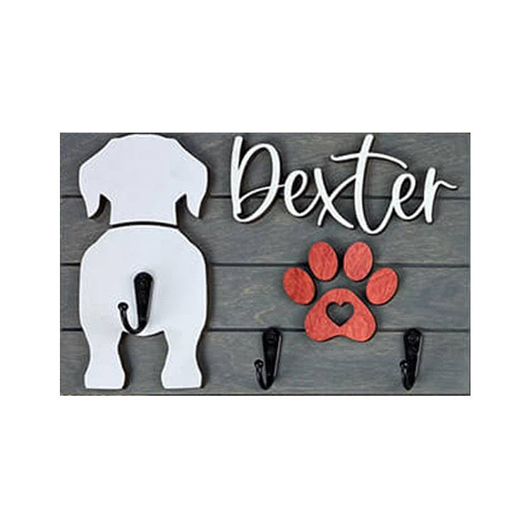 Personalized Dog Leash Holder