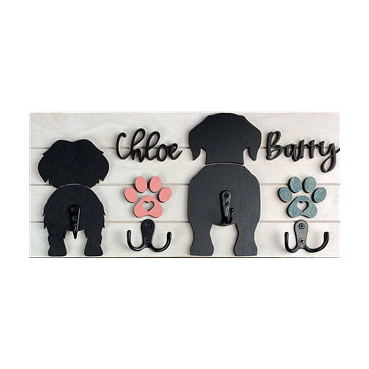 Personalized Dog Leash Holder