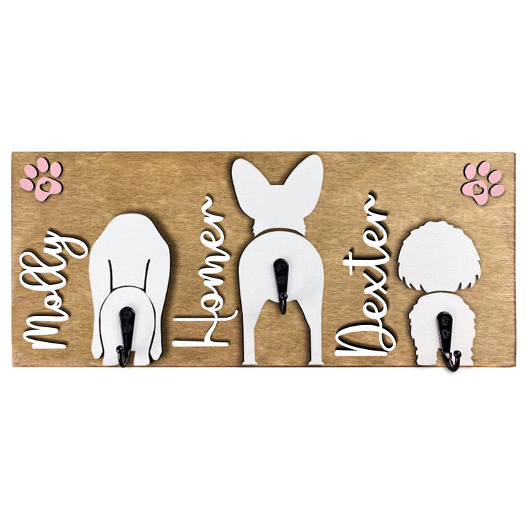 Personalized Dog Leash Holder