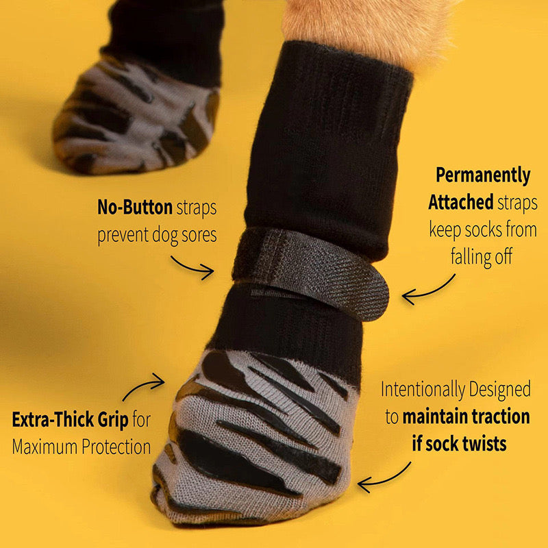 Non-Slip Dog Socks for Hardwood Floors