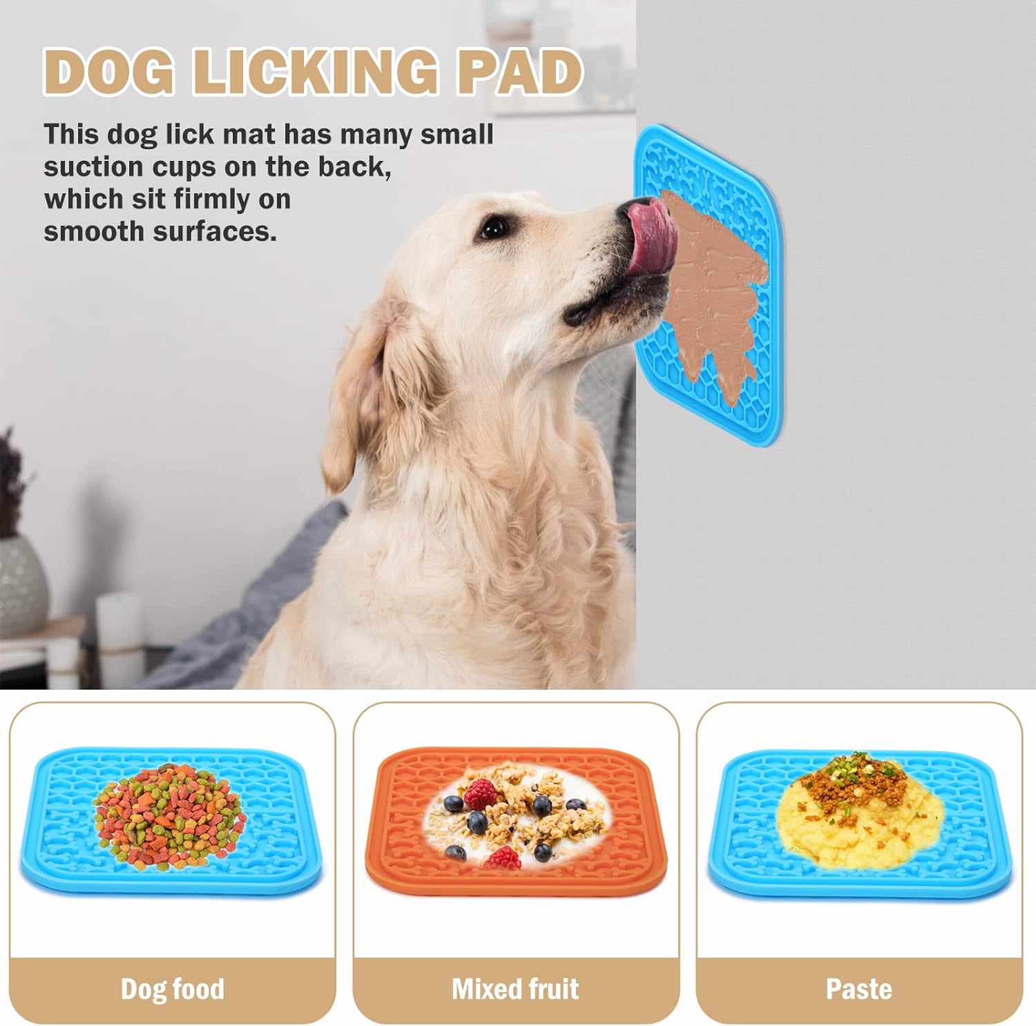 Dog lick mat slow feeder