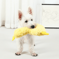 Load image into Gallery viewer, Dog squeak duck without stuffing plush
