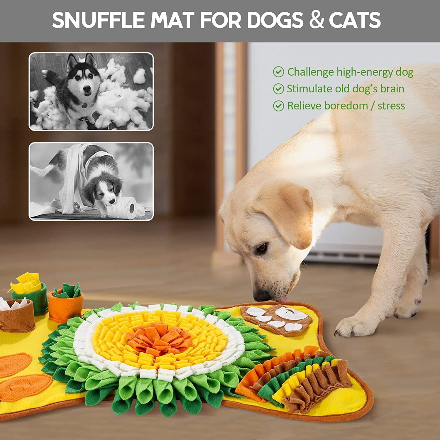 Dog Cats Nosework Feeding Mat