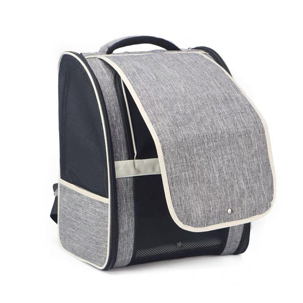 Pet carrier backpack with window blind