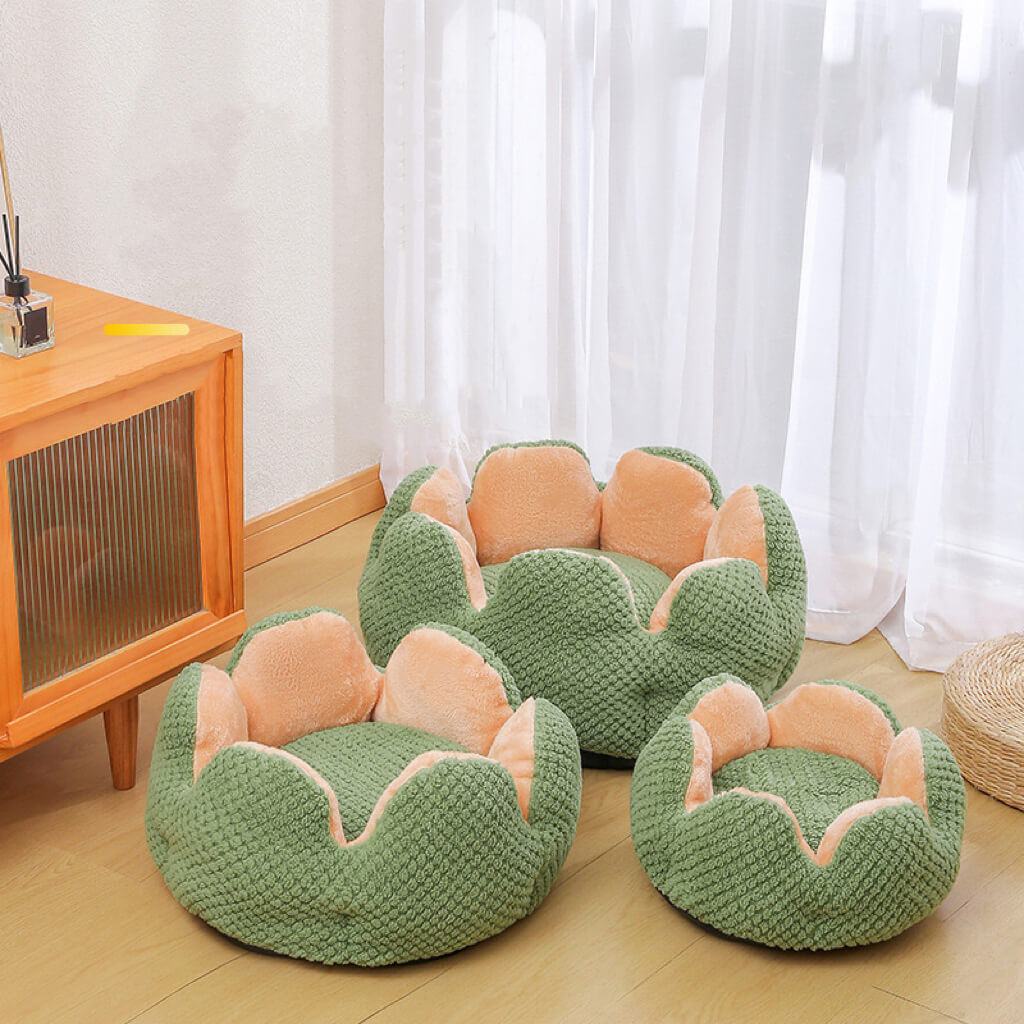 The fluffy cactus bed for pet