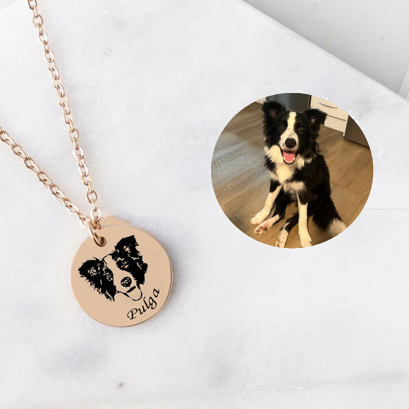 Custom engraved pet memorial jewelry