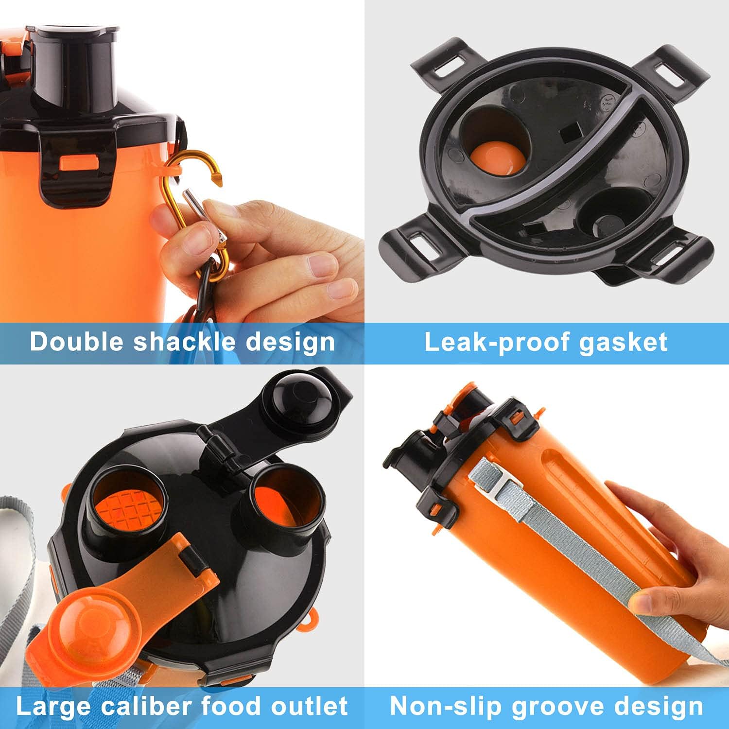 Dog Travel Water Food Bottle Collapsible Bowls