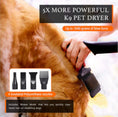 Load image into Gallery viewer, 2800W Dog Dryer High Velocity Pet Dog Pet Blow Dryer Adjustable Speed 4 Nozzles
