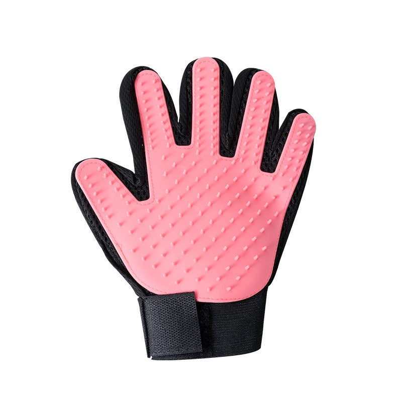 Pet grooming glove