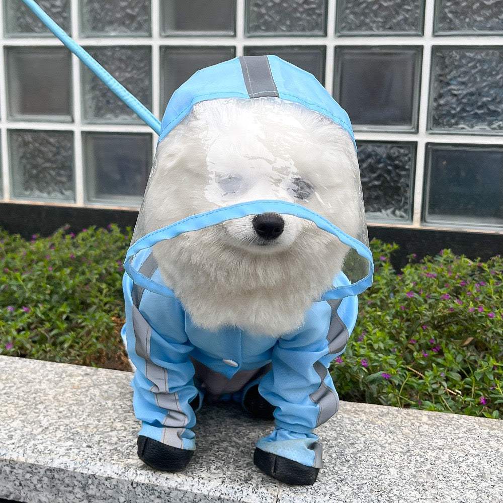 Waterproof Dog Raincoat with Hood for Small Dogs